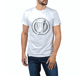 Camiseta Veterano Branca Copo Americano - Use Veterano | Botinas de Qualidade