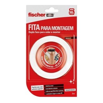 Fita Dupla Face Para Montar e Colar Fischer 300 KG por rolo