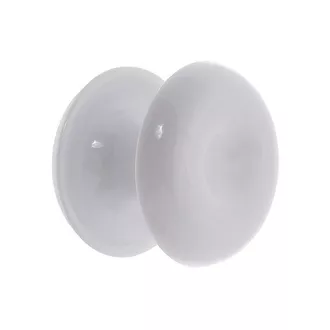Puxador duplo 1650 redondo de resina para porta de vidro branco grande