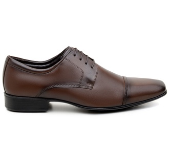 Sapato Social Masculino Derby CNS 40085 Dark Brown - CNS