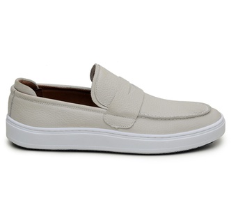 Sapato Casual Masculino Slip-on CNS 19084 Off-Whit - CNS