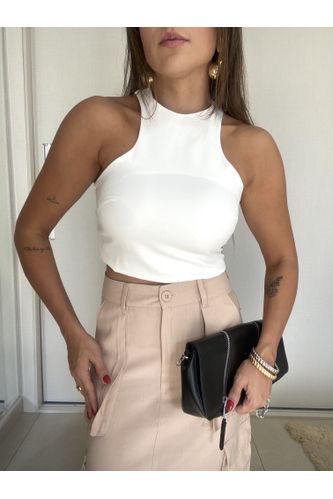 Cropped Taina Branco - MILY BOUTIQUE