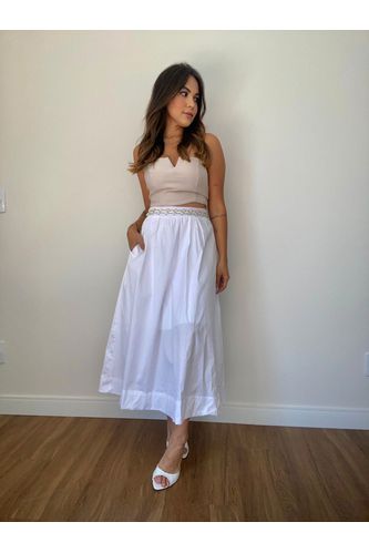 Saia Midi Paula Branco - MILY BOUTIQUE