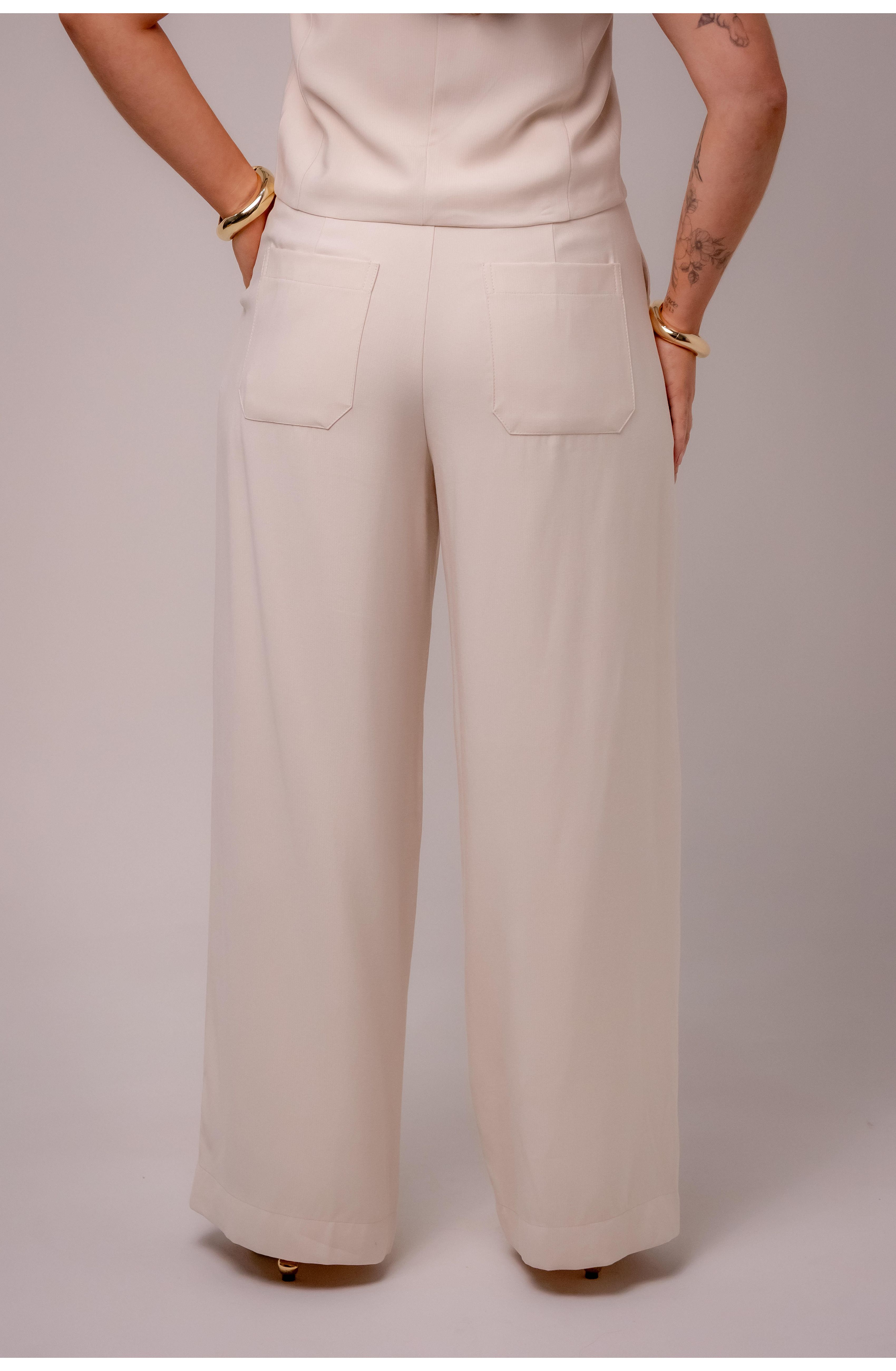 CALÇA ALFAIATARIA ANNE - AVEIA 