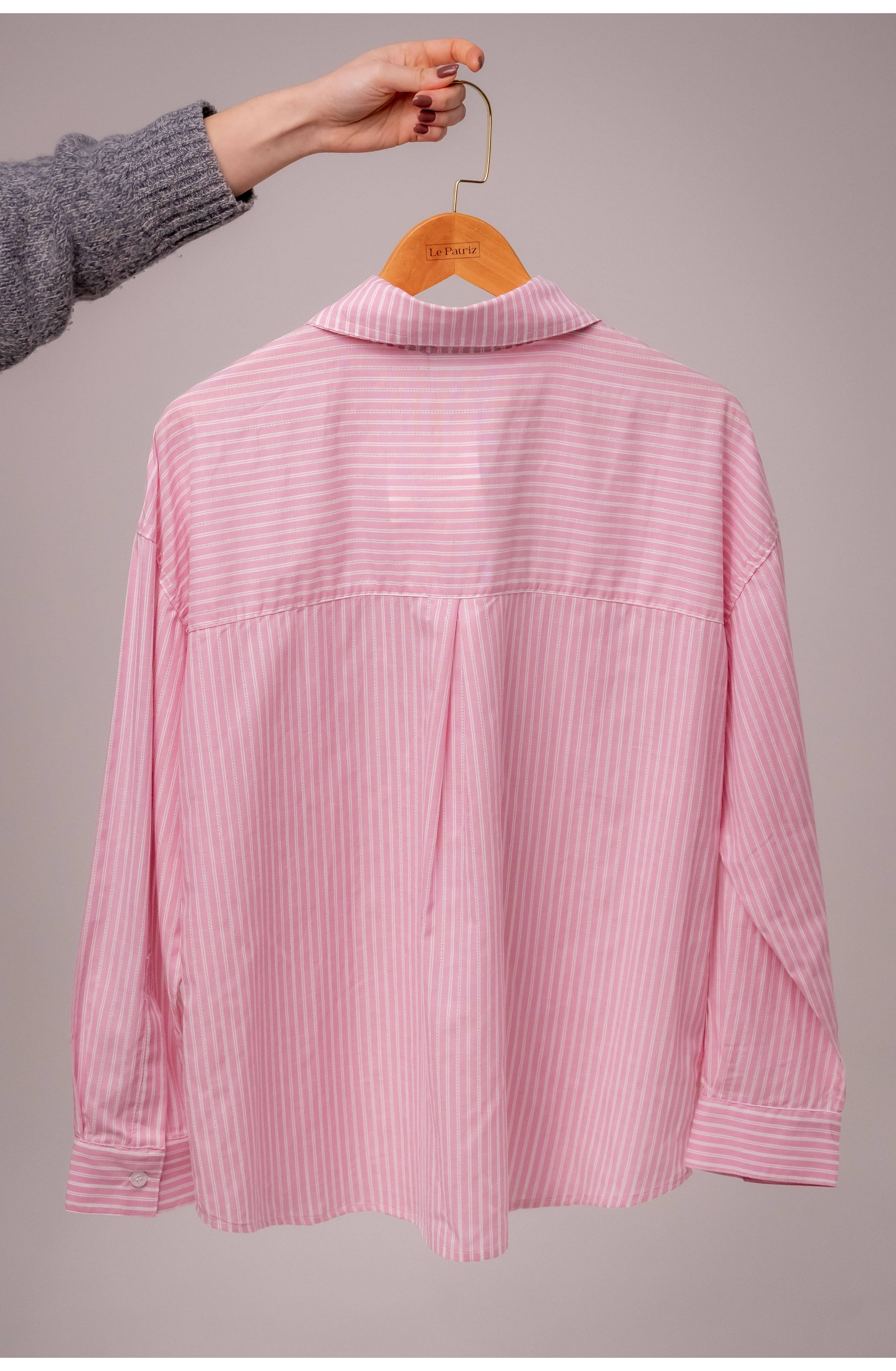 CAMISA LISTRADA MARIANA - ROSA 