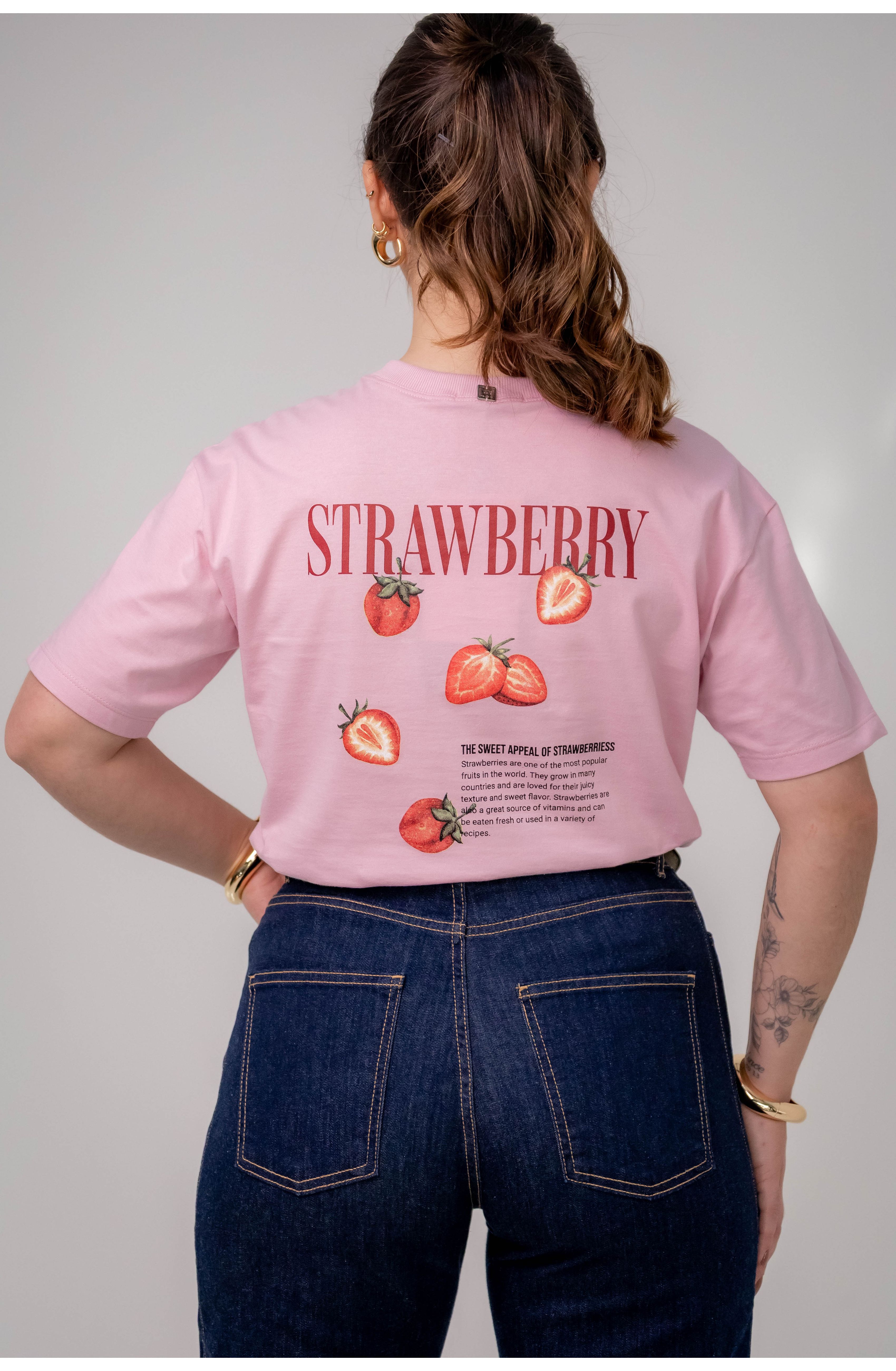 T-SHIRT STRAWBERRY - ROSA 