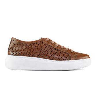 Tenis feminino marrom estilo casual marca Rio Cumplice Brasil 