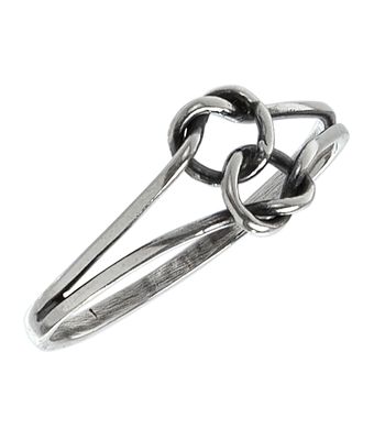 Anel Nó Duplo Prata 925 - MANTOAN LOJA