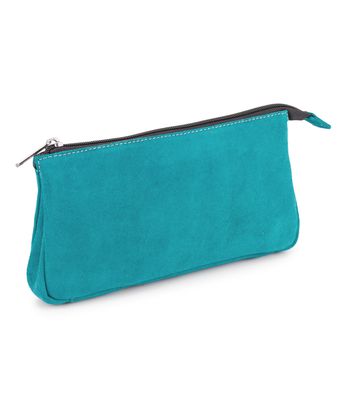 Necessaire Couro Legítimo Camurça Turquesa NC... - MANTOAN LOJA