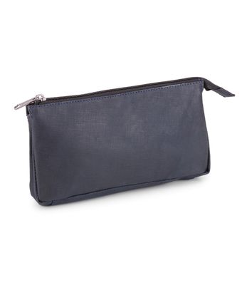Necessaire Couro Legítimo Quadriculado Marinh... - MANTOAN LOJA