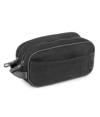 Necessaire Couro Legítimo Camurça Furadinho P... - MANTOAN LOJA