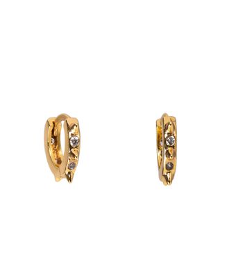 Brinco Spike Strass Semijoia Ouro - 1 PEÇA (N... - MANTOAN LOJA