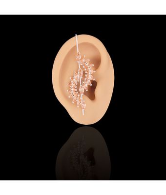 Ear Cuff Navete Zircônia Champagne Prata 925 ... - MANTOAN LOJA