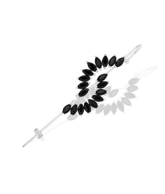 Ear Cuff Navete Zircônia Preta Prata 925 - 1 ... - MANTOAN LOJA