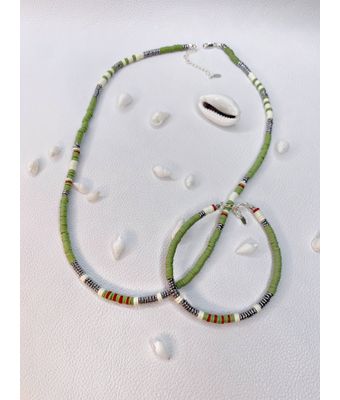 Conjunto Discos Silicone Verde Fecho Prata 92 - MANTOAN LOJA