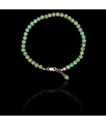 Pulseira Pedra Natural Olho De Tigre Verde Pr... - MANTOAN LOJA