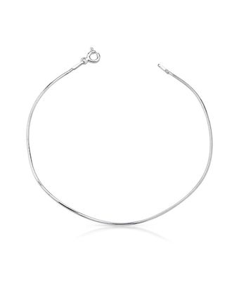 Pulseira Rabo de Rato 1mm Prata 925 - MANTOAN LOJA