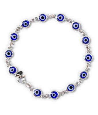 Pulseira Olho Grego Azul Royal Prata 925 - MANTOAN LOJA