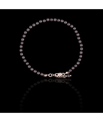 Pulseira Pedra Natural Hematita Esfera Prata ... - MANTOAN LOJA