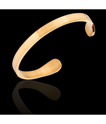 Pulseira Fio 6mm Aço Inox Dourado - MANTOAN LOJA