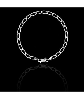 Pulseira Grumet 4mm Prata 925 - MANTOAN LOJA