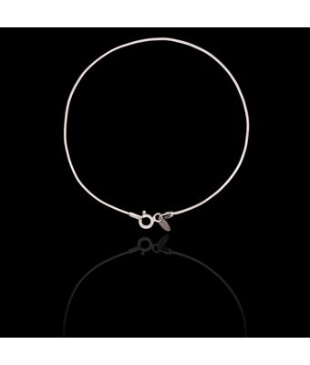 Pulseira Rabo de Rato 1mm Prata 925 - MANTOAN LOJA