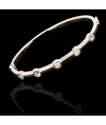 Bracelete Pontos de Luz Zamac Prateado - MANTOAN LOJA