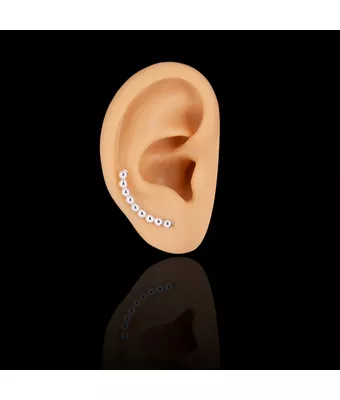 Ear Cuff Bolinhas Prata 925 - 1 PEÇA (Não é o... - MANTOAN LOJA