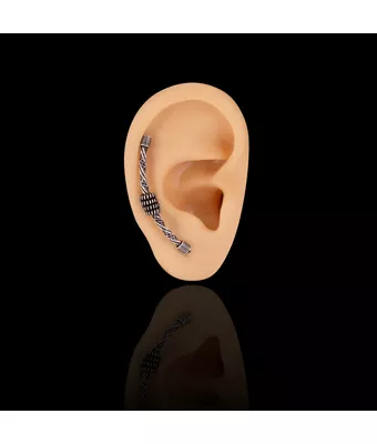 Ear Cuff Trançado Prata 925 - 1 PEÇA (Não é o... - MANTOAN LOJA
