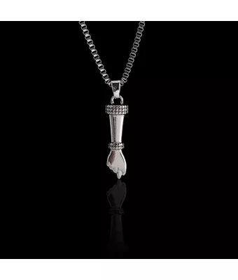 Colar Figa Aço Inox Níquel - MANTOAN LOJA