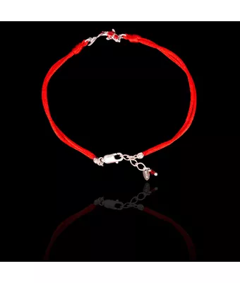 Pulseira Fio de Seda com Carpa Prata 925 - MANTOAN LOJA