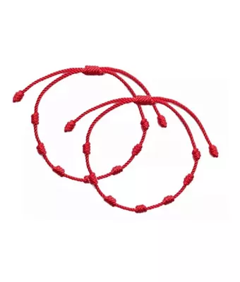 Kit com 2 Pulseiras 7 Nós Vermelha Kabbalah A... - MANTOAN LOJA