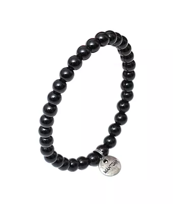 Pulseira Pedras Naturais Ônix Negra 6mm - MANTOAN LOJA