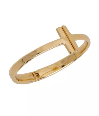 Bracelete T Mola Zamac Dourado - MANTOAN LOJA
