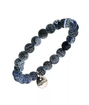 Pulseira Pedra Natural Ágata Botswana 8mm - MANTOAN LOJA