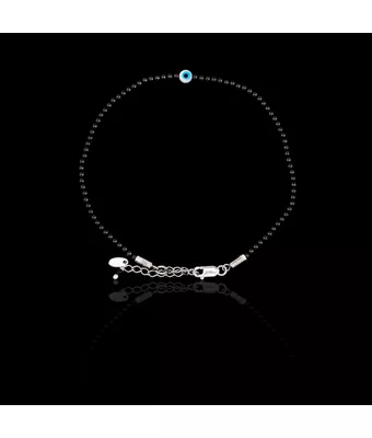 Pulseira Pedra Natural Ônix Negra 2mm com Min... - MANTOAN LOJA