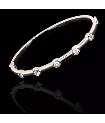Bracelete Pontos de Luz Zamac Prateado - MANTOAN LOJA