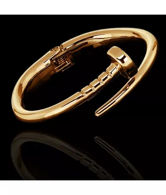 Pulseira Prego Zamac Dourado - MANTOAN LOJA