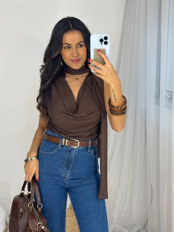 Blusa Marrom Dawe - SUBLIME 