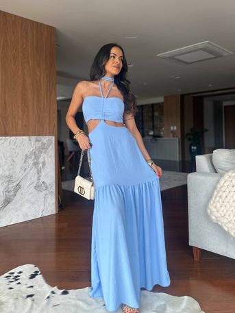 Vestido Azul Lira - SUBLIME 