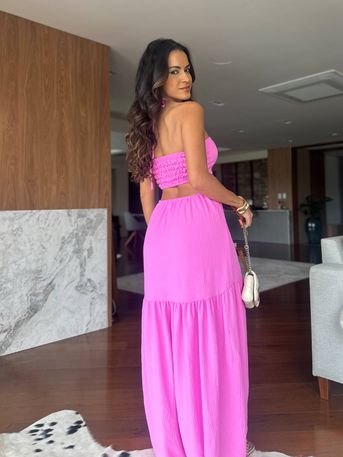 Vestido Rosa Lira - SUBLIME 