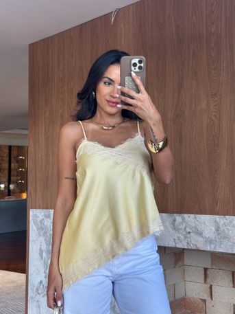 Blusa Amarelo Manteiga Line - SUBLIME 