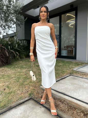 Vestido Midi Off Briana - SUBLIME 