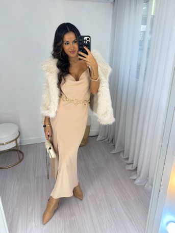 Vestido Midi Nude Bru - SUBLIME 