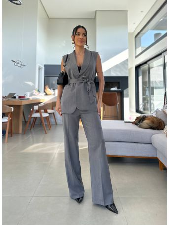 Conjunto Alfaiataria Cinza Cely - SUBLIME 