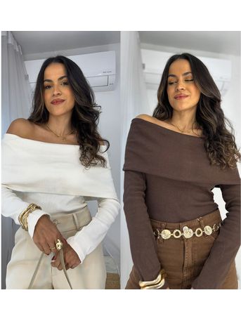 Compre o kit Blusa Ombro a Ombro Off + Café Bourn