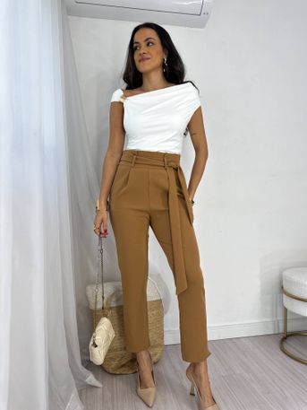 Calça Clochard Mocha Mousse Leila - SUBLIME 