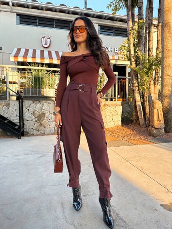 Calça Cargo Marrom Sydi - SUBLIME 