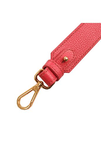 Alça Flat Couro Pink Blush