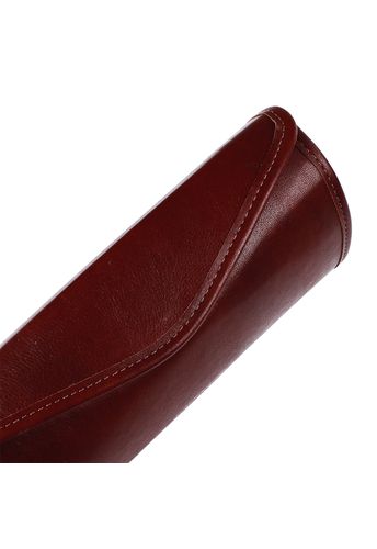Estojo/Clutch Couro Marrom